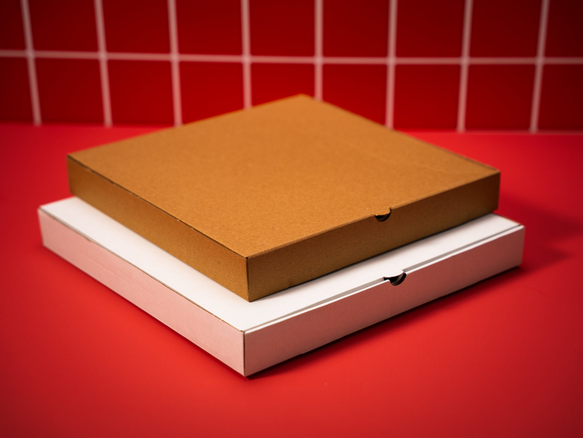 Custom Pizza Boxes - Digital Print - Kraft