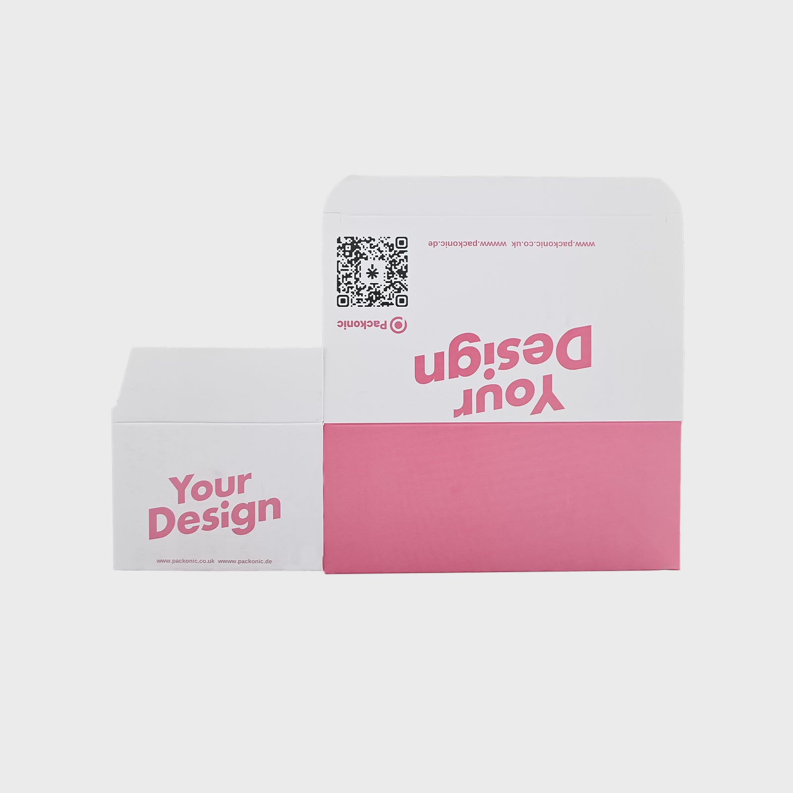 Custom Printed Food Boxes - Lock Bottom - Foldable - White