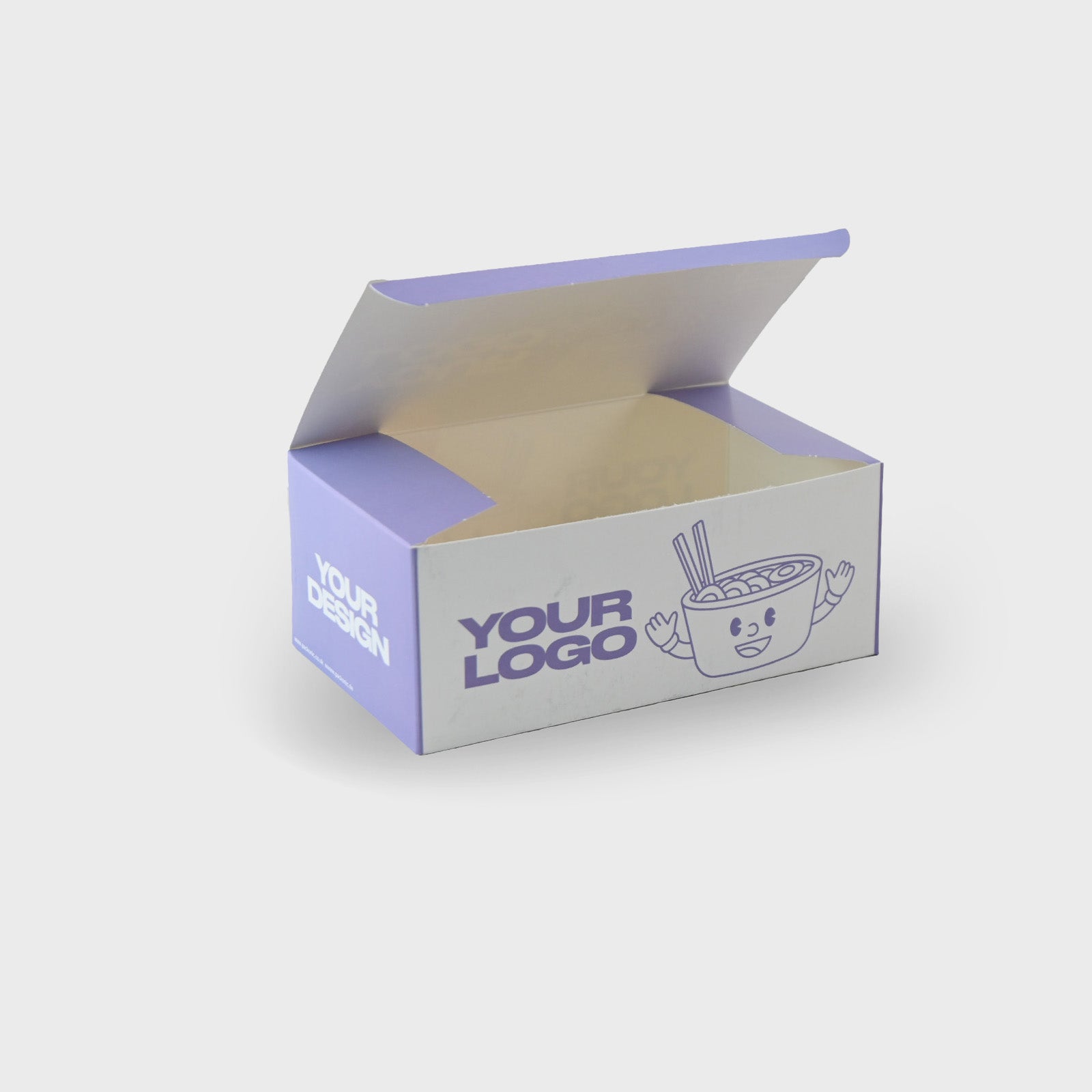 Cajas para Comida Personalizadas | Fondo de Seguridad | Plegable | Blanco
