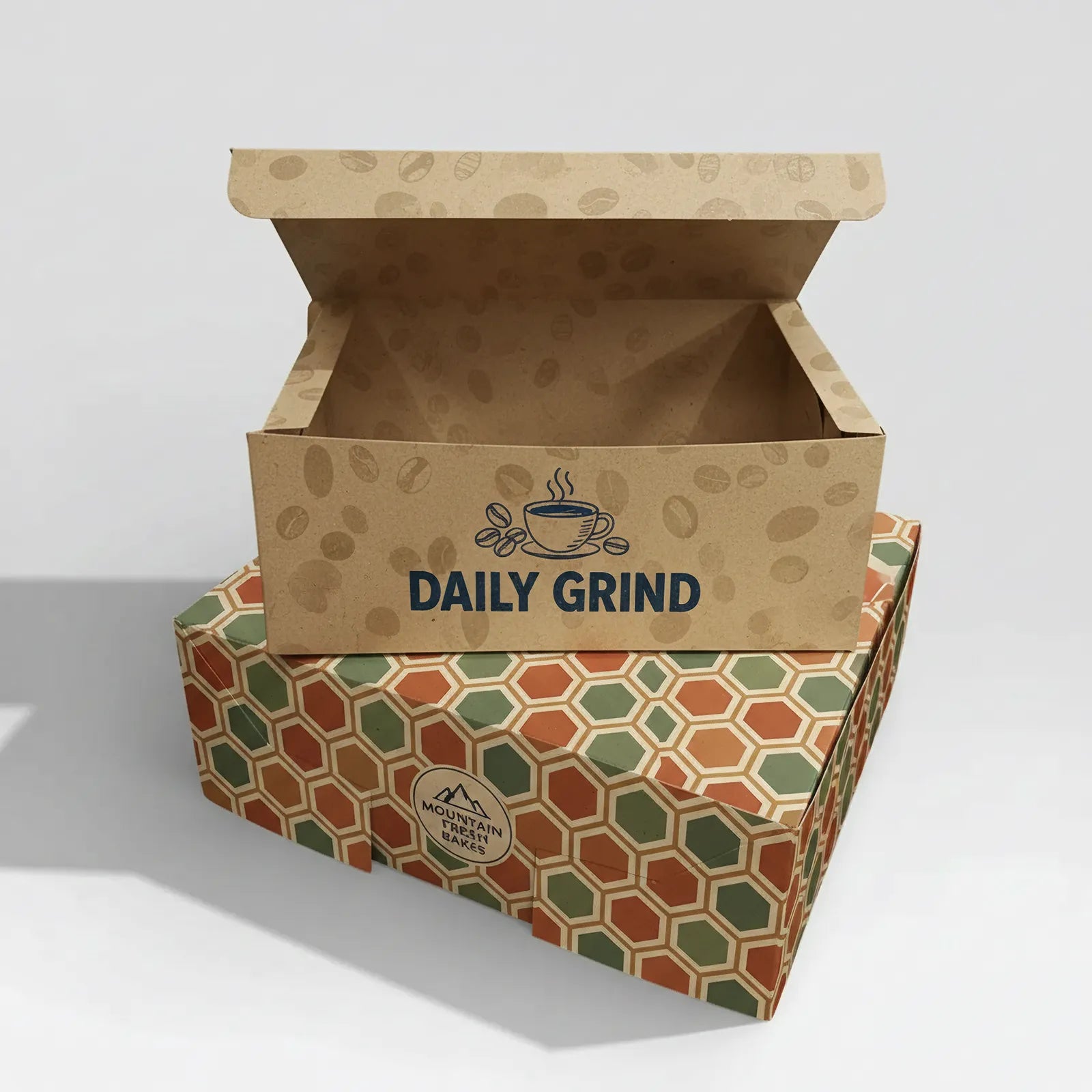 Custom Printed Food Boxes - Easy Assembly - Kraft