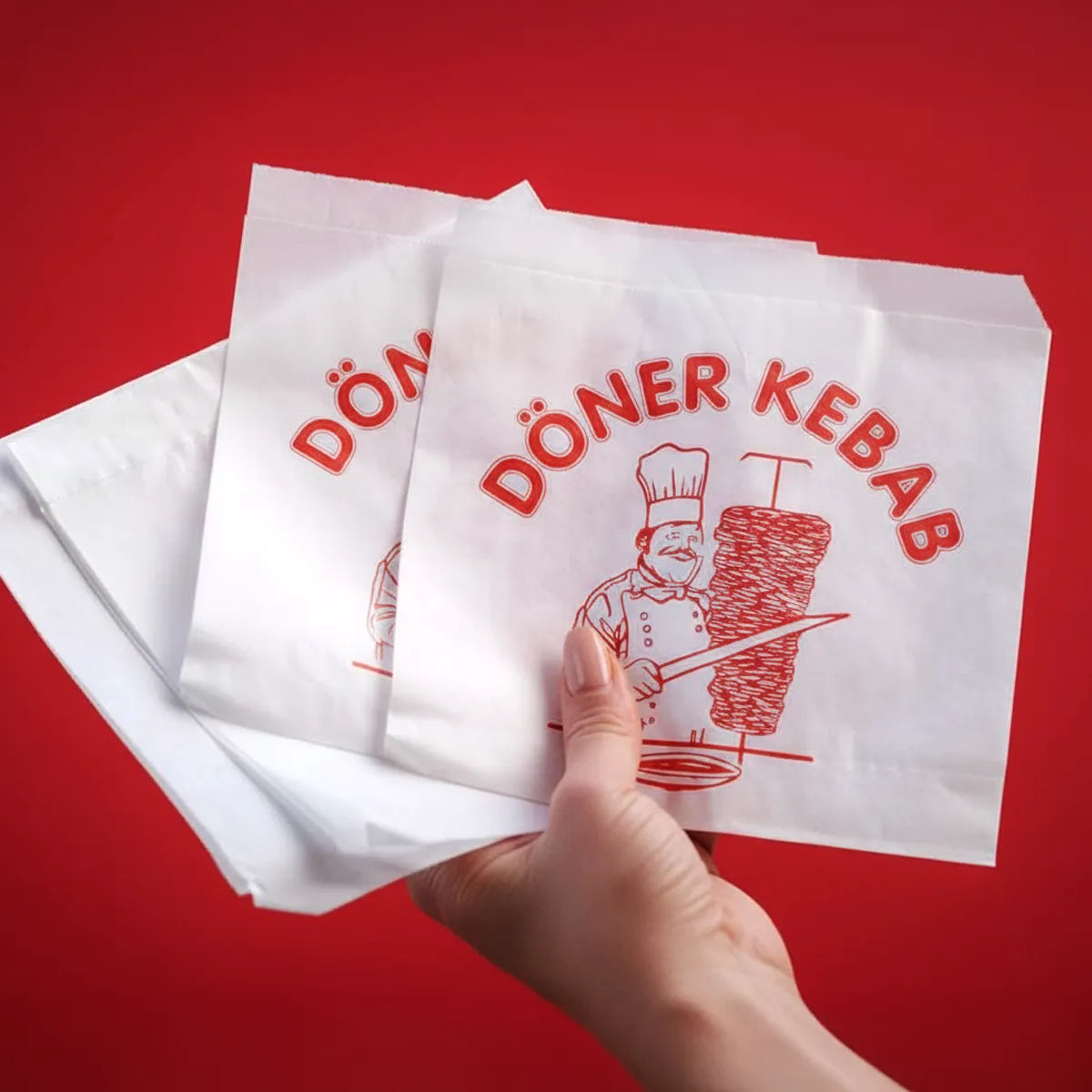 Custom Printed Doner Bag - White