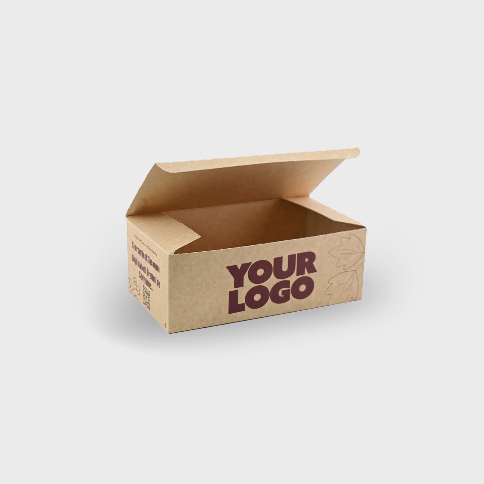 Custom Printed Food Boxes - Lock Bottom - Foldable - Kraft
