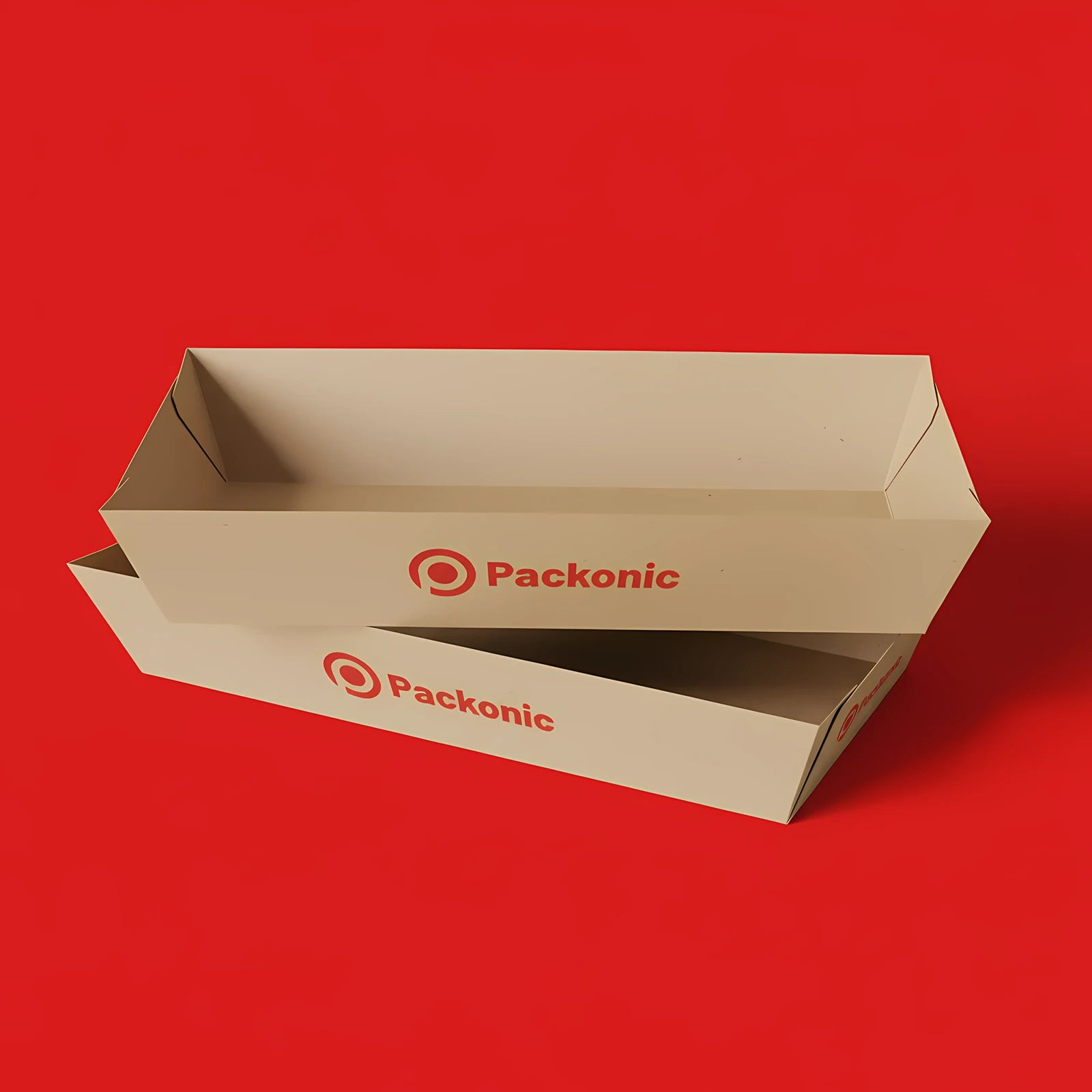 Custom Printed Paper Food Tray - Kraft