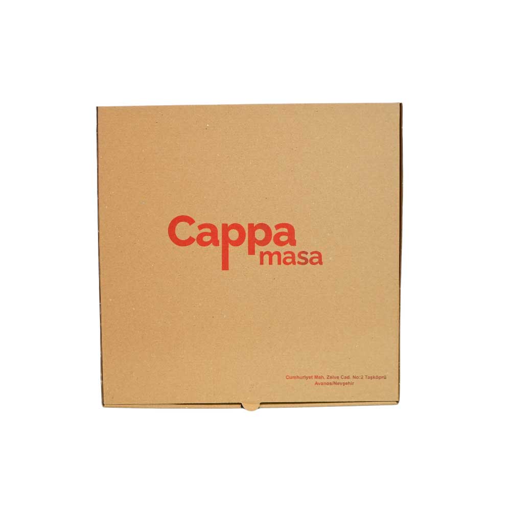 Custom Pizza Boxes - Digital Print - Kraft