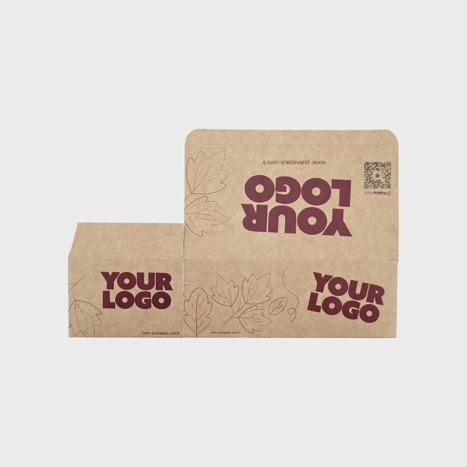 Custom Printed Food Boxes - Lock Bottom - Foldable - Kraft