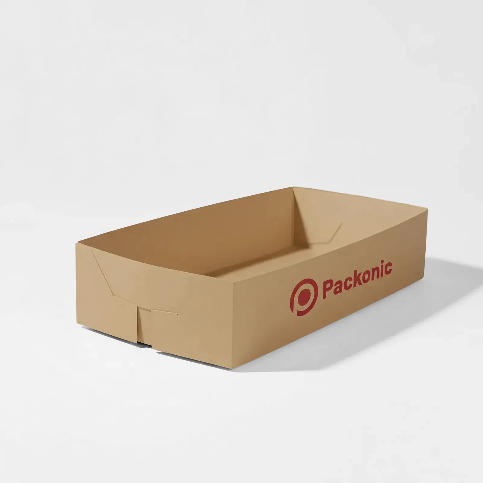 Custom Printed Paper Food Tray - Easy Assembly - Kraft