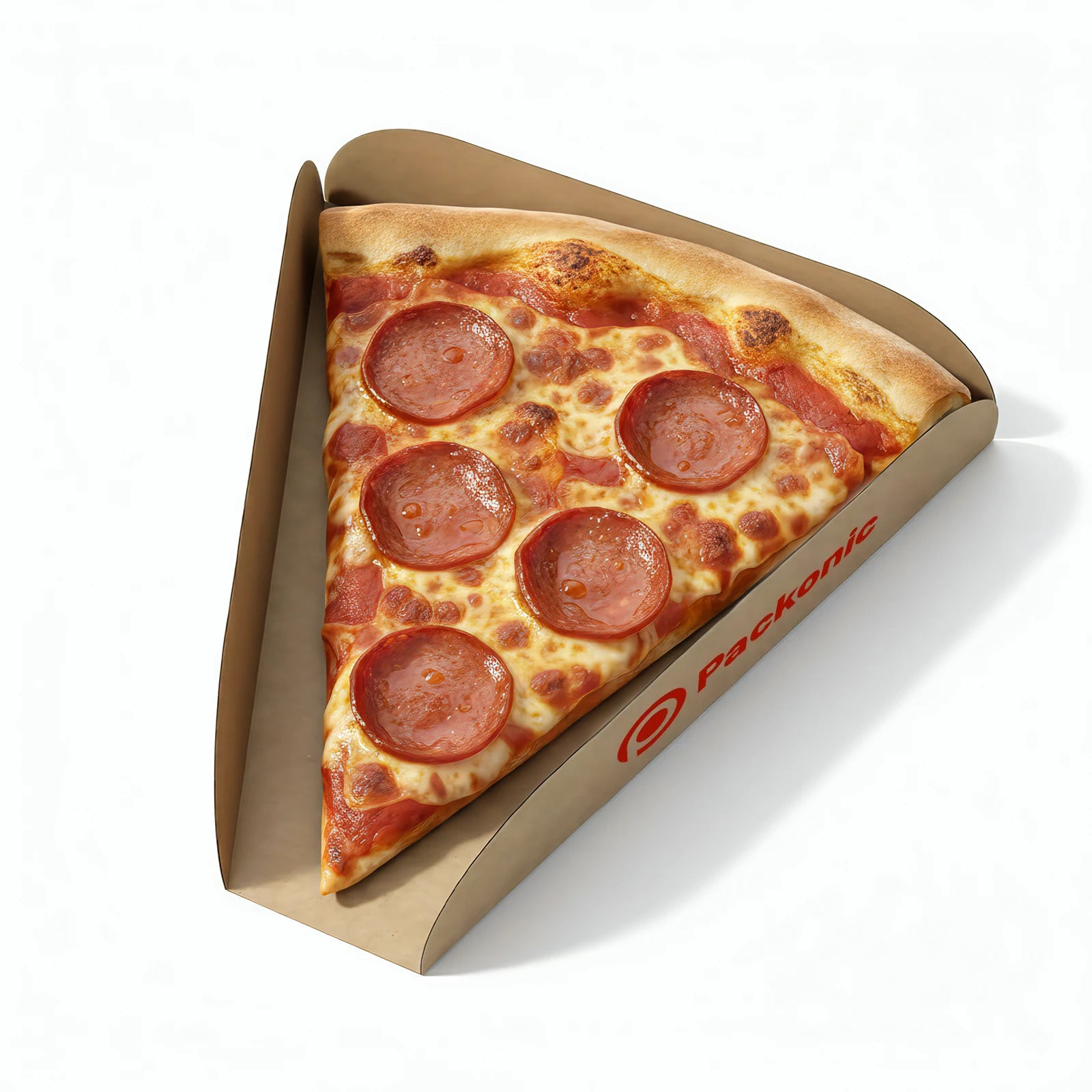 Custom Printed Pizza Slice Tray - Kraft