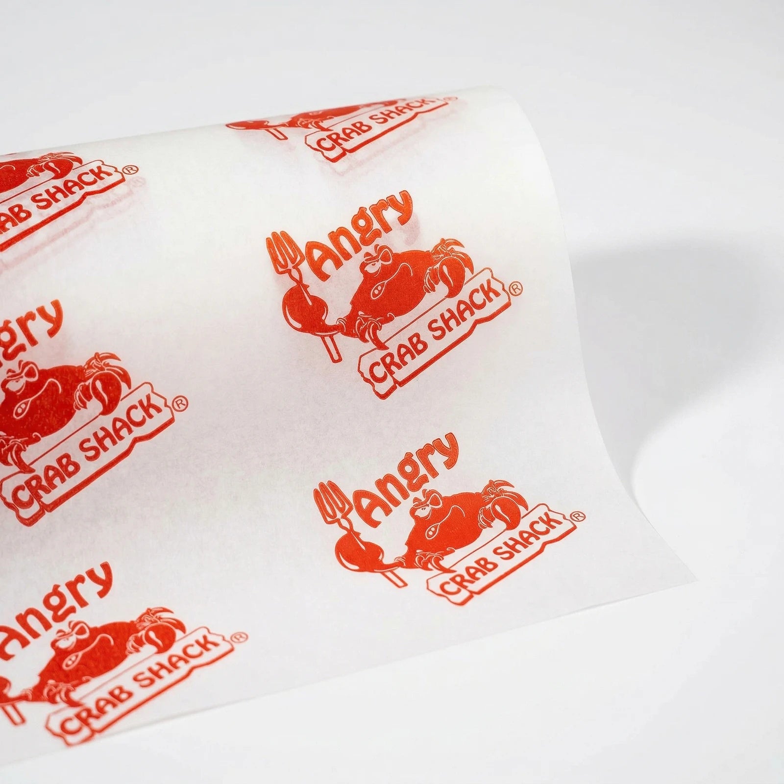 Printed Roll Greaseproof Paper - White - 1 Colour Custom Printing