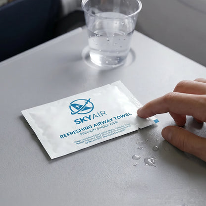 Custom Printed Wet Wipes - 140 x 93 mm - Paper