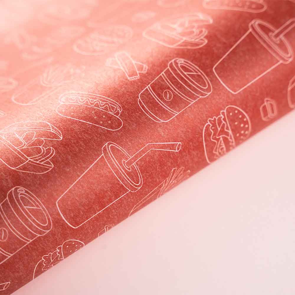 Pre-Designed Greaseproof Papers (33 x 50 cm)