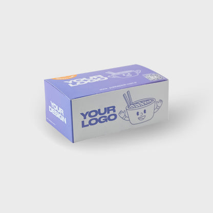 Cajas para Comida Personalizadas | Fondo de  Seguridad | Plegable | Blanco