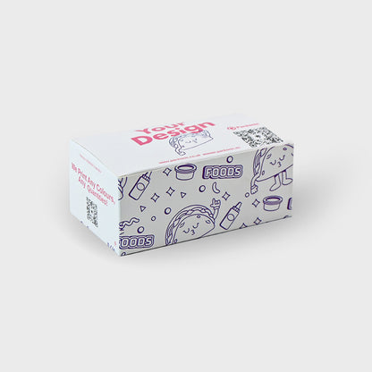 Cajas para Comida Personalizadas | Fondo de  Seguridad | Plegable | Blanco