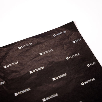 Schwarzes Seidenpapier | 1-farbiger Druck