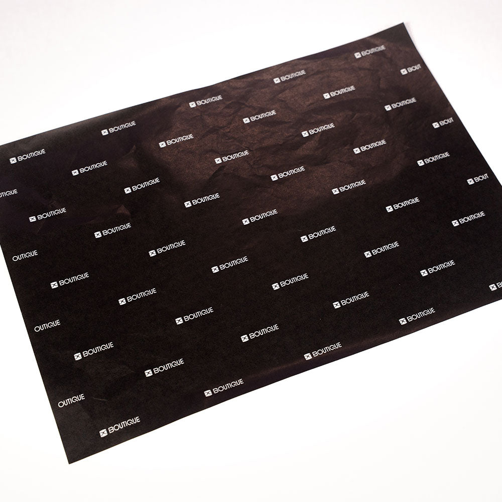 Schwarzes Seidenpapier | 1-farbiger Druck