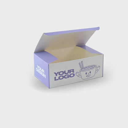Cajas para Comida Personalizadas | Fondo de  Seguridad | Plegable | Blanco