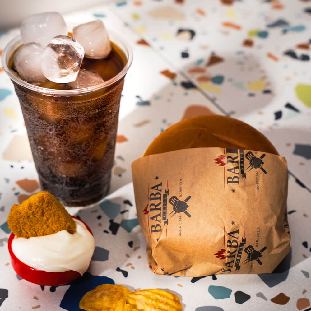 Custom Printed Food Wrapping Paper - Brown