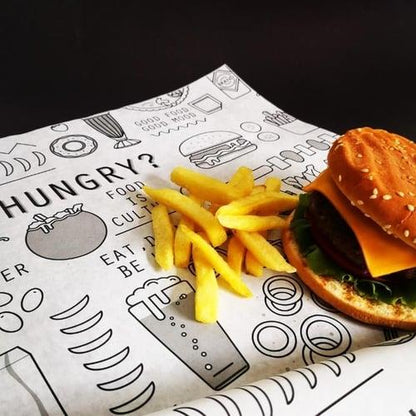 Pre-Designed Greaseproof Papers (33 x 50 cm)