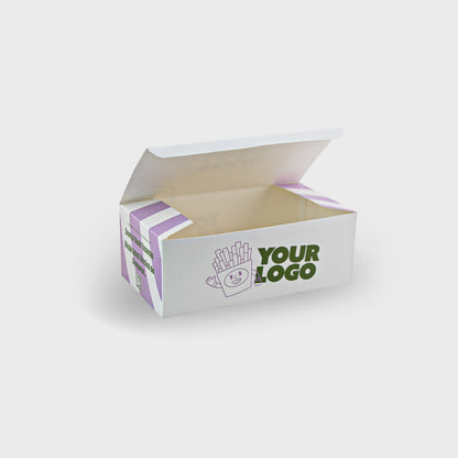 Cajas para Comida Personalizadas | Fondo de  Seguridad | Plegable | Blanco