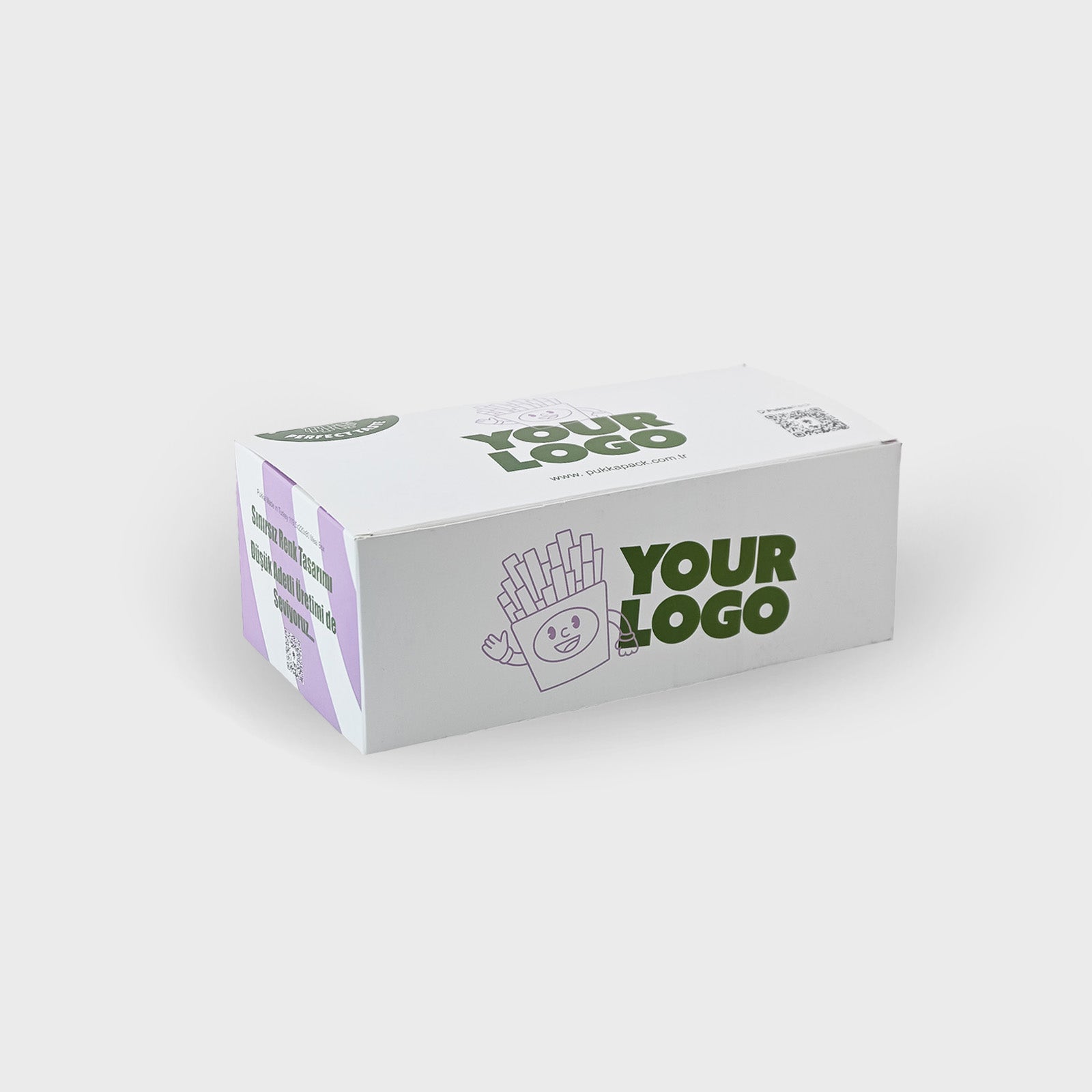 Cajas para Comida Personalizadas | Fondo de  Seguridad | Plegable | Blanco