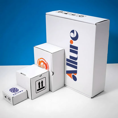 Custom Printed Shipping Box - White