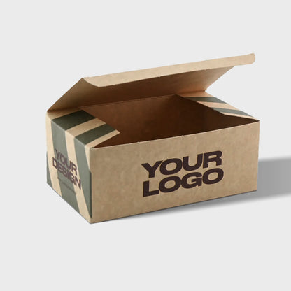 Cajas para Comida Personalizadas | Fondo de Seguridad | Plegable | Kraft