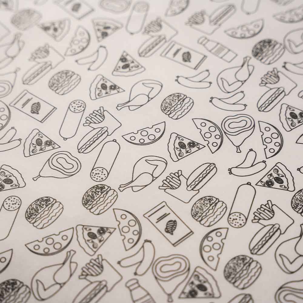 Pre-Designed Greaseproof Papers (33 x 50 cm)