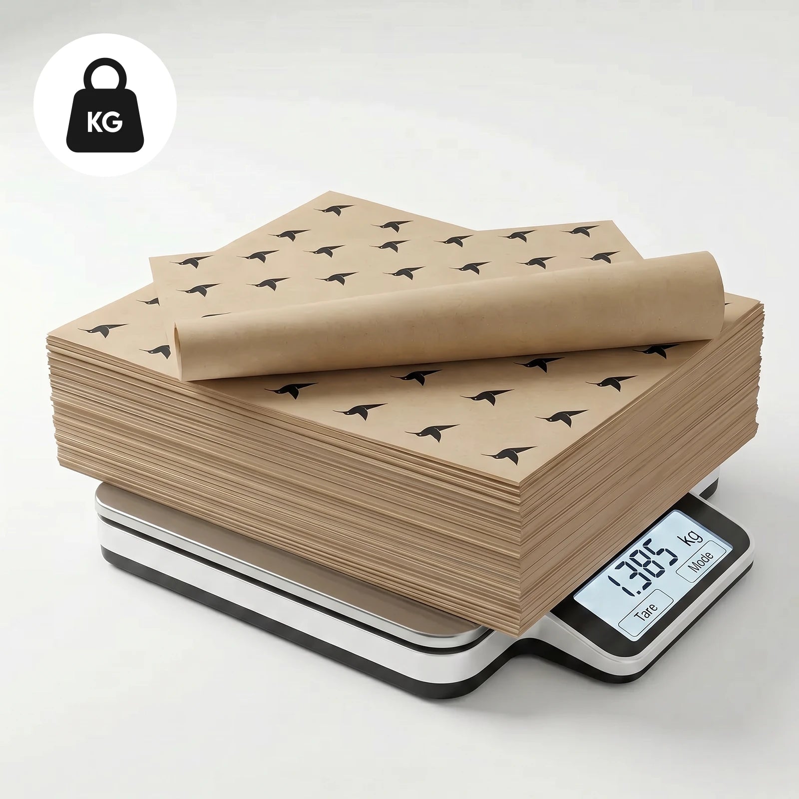 Einschlagpapier nach Kilogramm | Großhandel | 1-farbig
