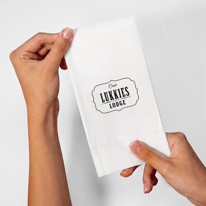 33 x 33 cm Napkin - 2 Layer - White