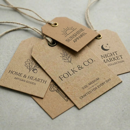 Custom Hang Tag - Parcel - Kraft
