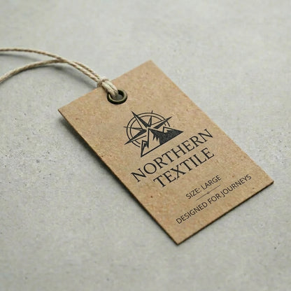 Rechteckige Hangtags | Braun
