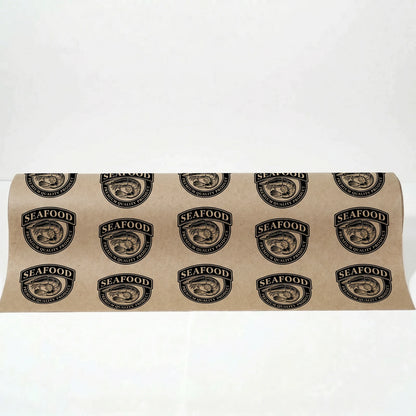 Einschlagpapier auf Rolle | Braun | 1-farbiger Druck