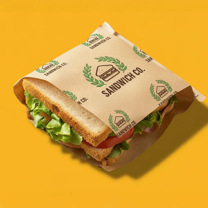 Sandwich-Papiertasche | Braun