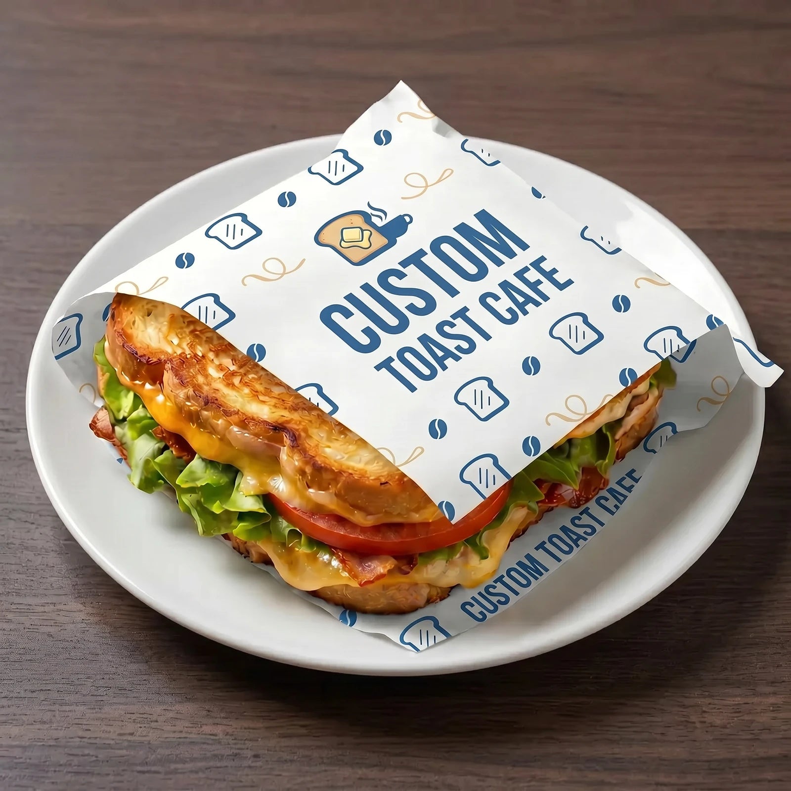 Sandwich-Papiertasche | Weiß
